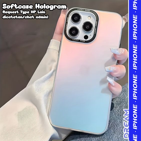 Hardcase Square Edge Hologram Plain For IPHONE 11 IPHONE 11 PRO IPHONE 12 PROMAX IPHONE 12/12 PRO IP