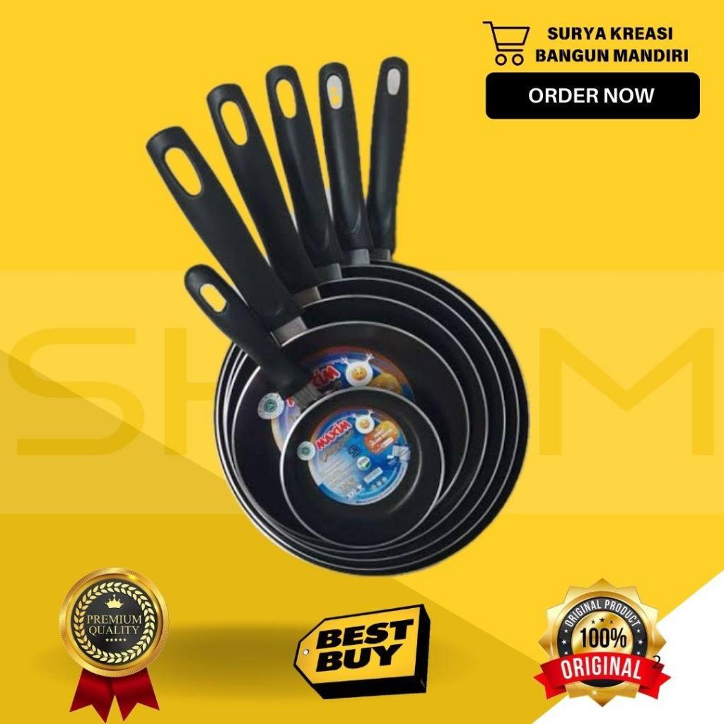 TEFLON MAXIM ANTI LENGKET - TEFLON MAXIM SEMUA UKURAN - FRYPAN VALENTINO MAXIM 12/ 18/ 20/ 22/ 24/ 2