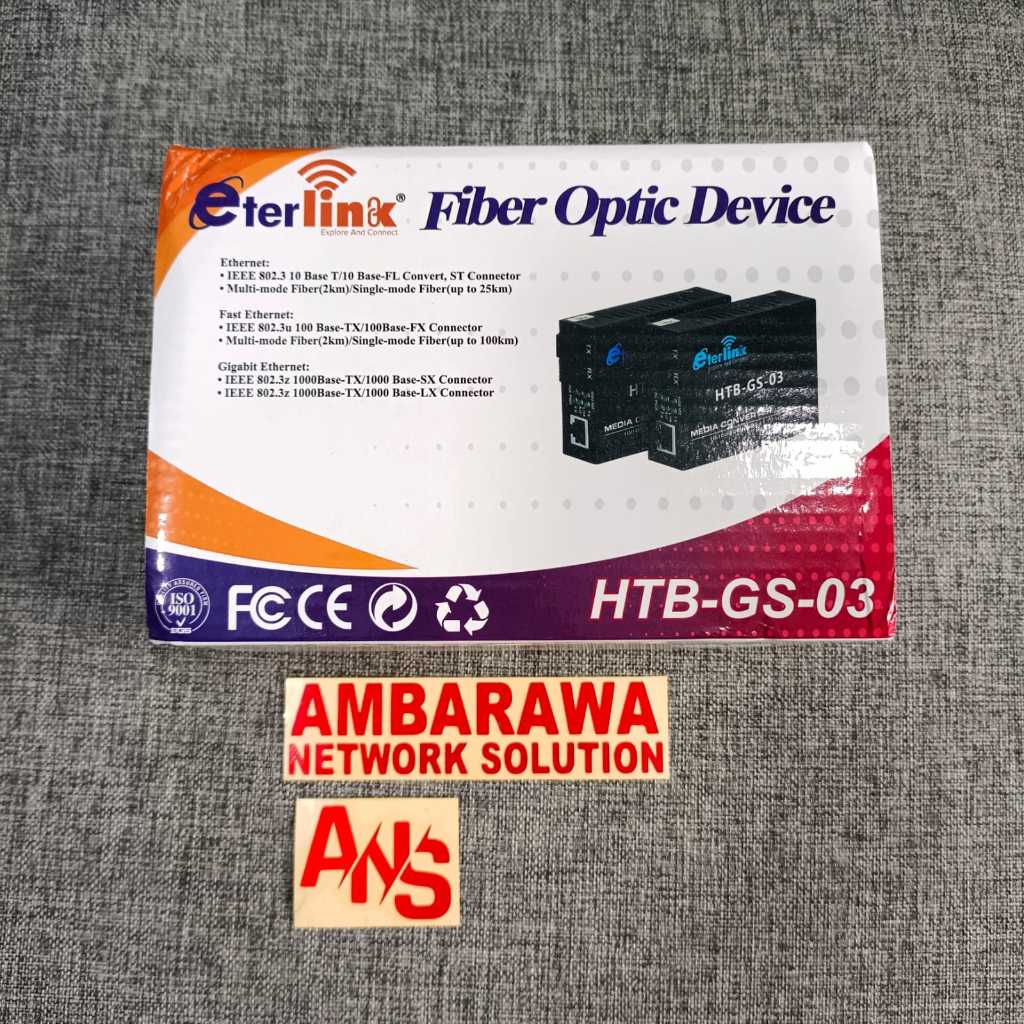 HTB-GS-03 A & B 1000Mbps Single Mode Media Converter HTB Gigabit
