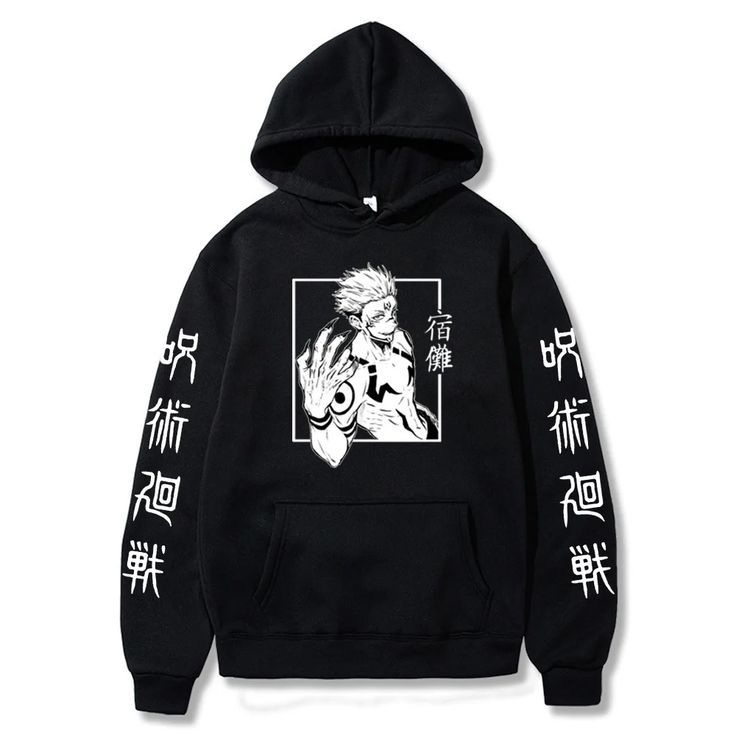 Jaket Hoodie Sukuna itadori yuji Jujutsu Kaisen Ithinkclothing