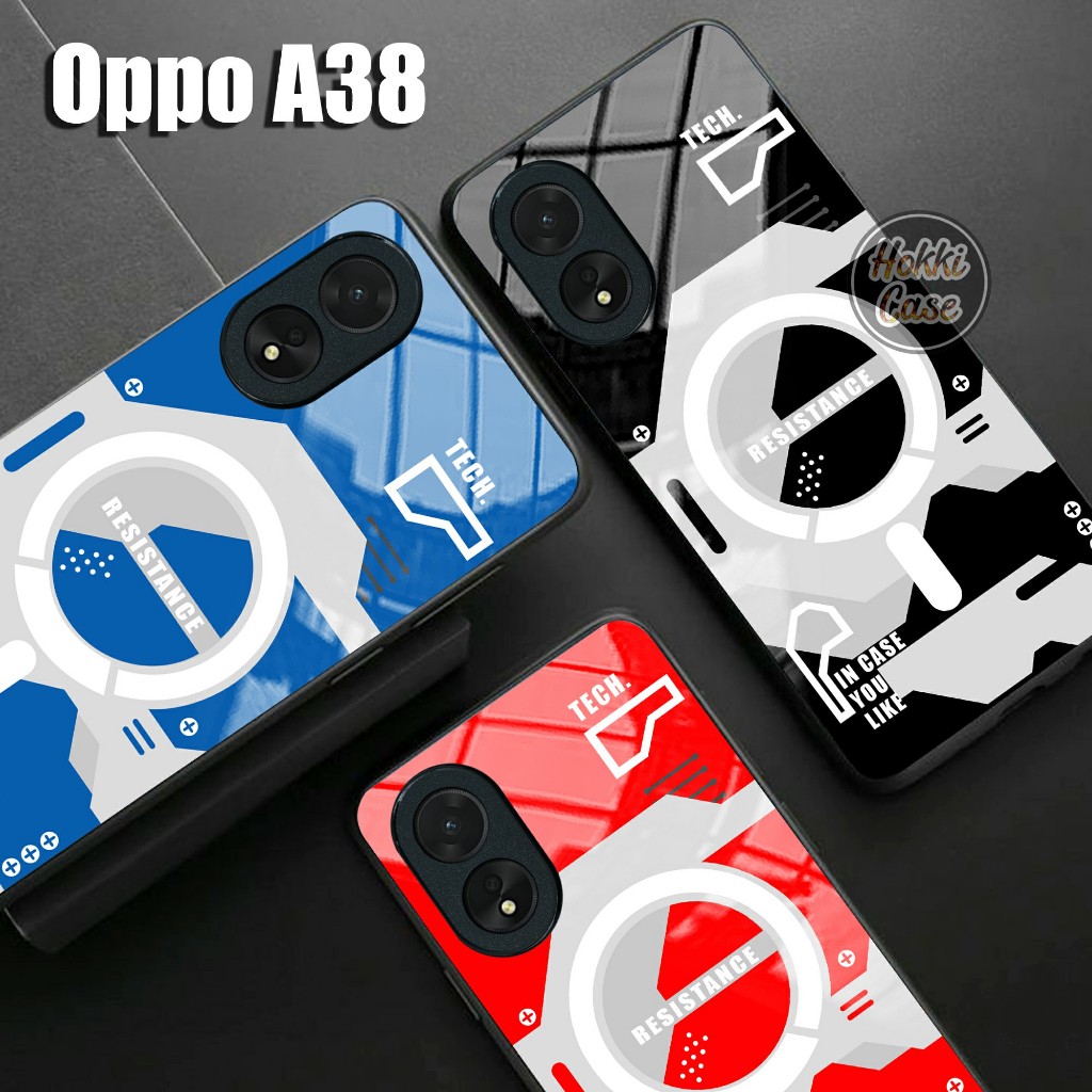 Softcase Oppo A38 - Case Kaca Oppo A38 - Casing Oppo A38 Terbaru - Silikon Oppo A38 - Kesing Oppo A3