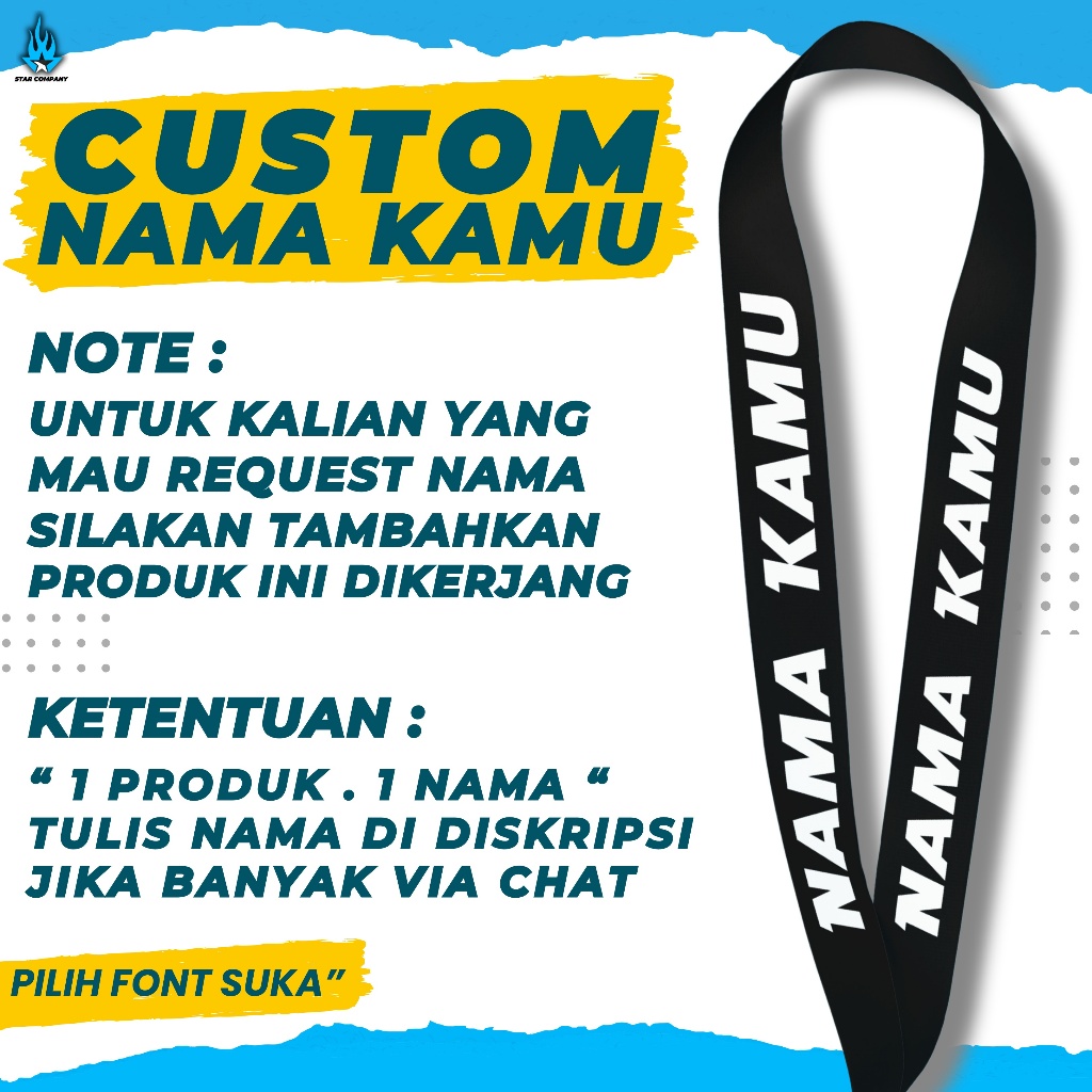

ID CUSTOM LANYARD NAMA WARNA POLOS GANTUNGAN KUNCI & UNTUK ID CARD