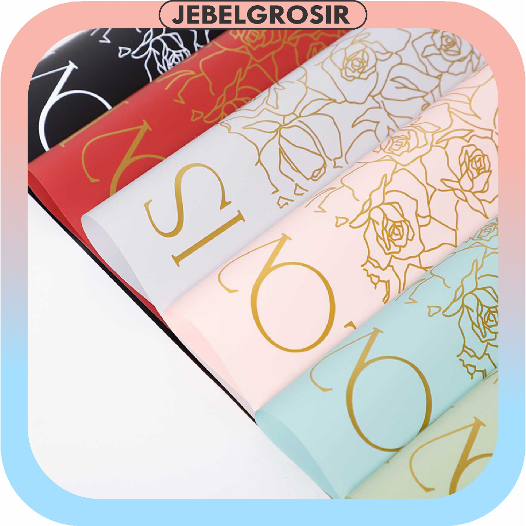 

20 Lembar Kertas Buket Bunga Cellophane Flower Wrapping Valantine Kertas Kado Hand Bouquet KB6165
