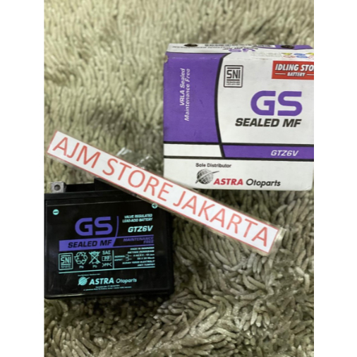 AKI GS ASTRA GTZ6V.. Vario 125/Vario 150,dll ..Original ASTRA..