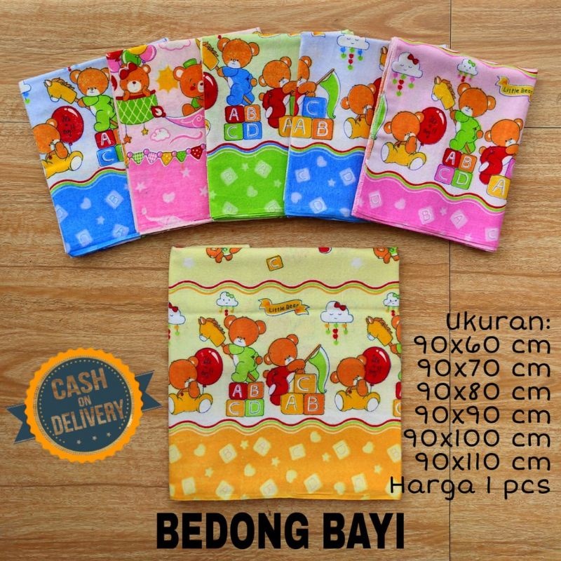 1 Lusin (12Pcs) Bedong Bayi Flanel Murah Grosir