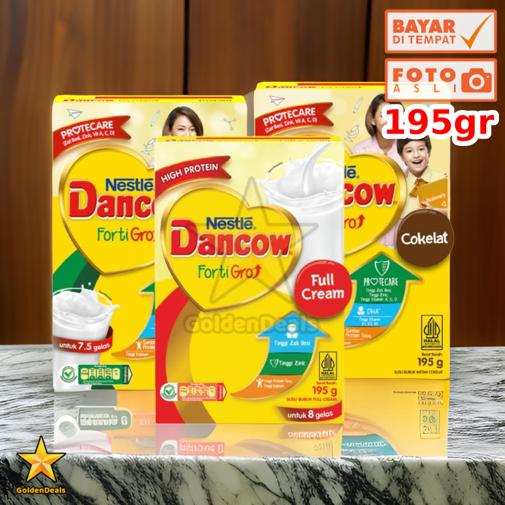 

[195 Gram] Susu DANCOW FortiGro Full Cream / Instant / Cokelat 195 gr