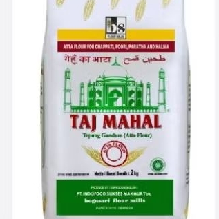 

Tepung gandum.. Taj mahal asli 2 kg EXP 1/9/2025