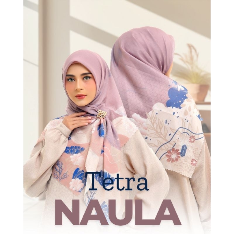 RABBANI - TETRA NAULA - KERUDUNG SEGI EMPAT MOTIF RABBANI EKSKLUSIF