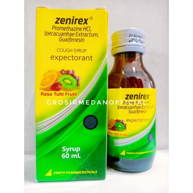 ZENIREX EXPECTORANT SIRUP OBAT BATUK BERDAHAK DAN BATUK ALERGI