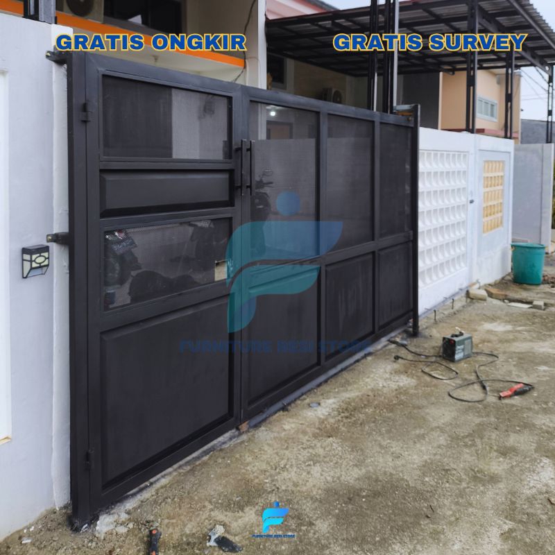 Pagar Rumah Minimalis Modern/ Pagar Rumah Minimalis modern Besi/ Pagar Besi Per meter