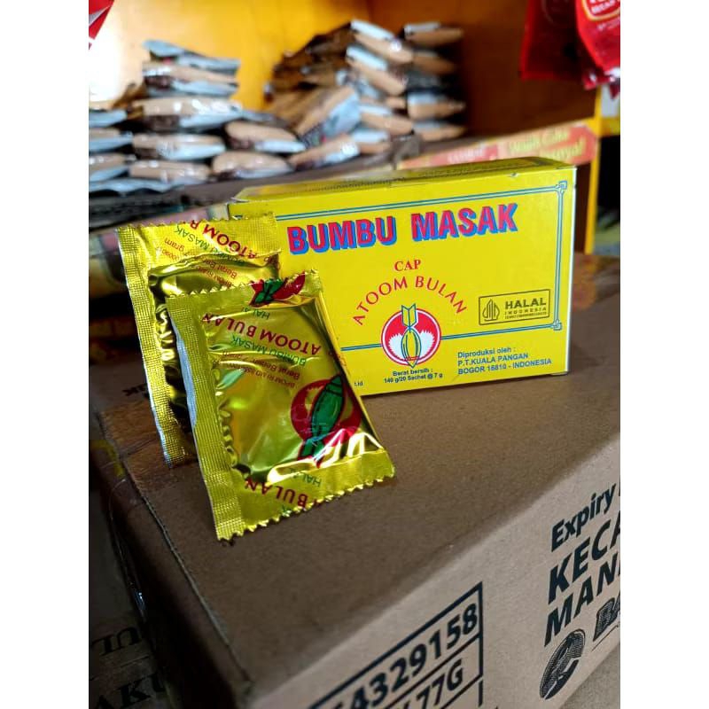 

Bumbu Masak cap Atom Bulan [1 Box isi 20 pack]