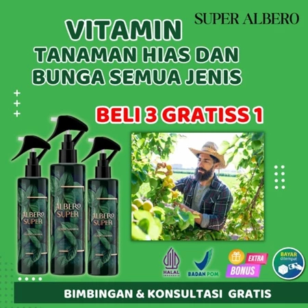 Pupuk Organik Cair Albero Super - Spesial untuk pertumbuhan Sayur Daun dan Buah