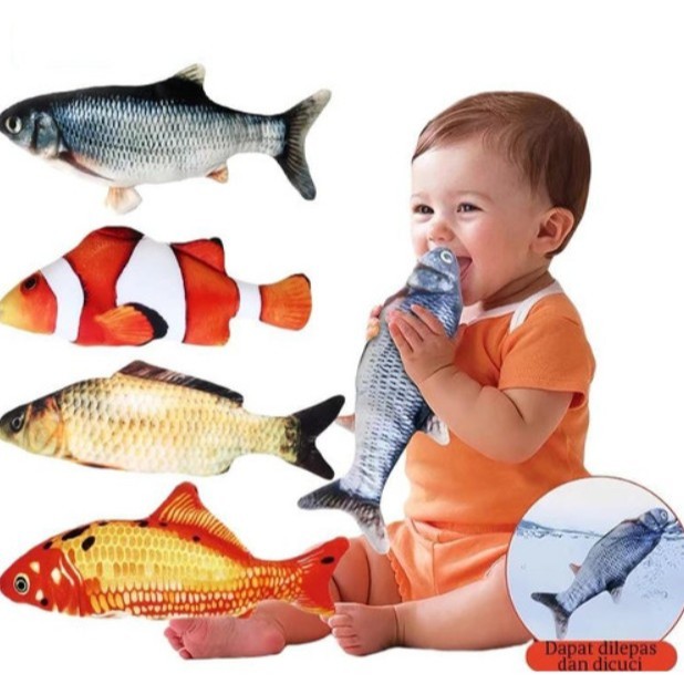 Mainan Bayi Mainan Ikan Bergerak Boneka Ikan Goyang Tepuk Bayi Mainan Ikan Tepuk Untuk Bayi Tidur Ma