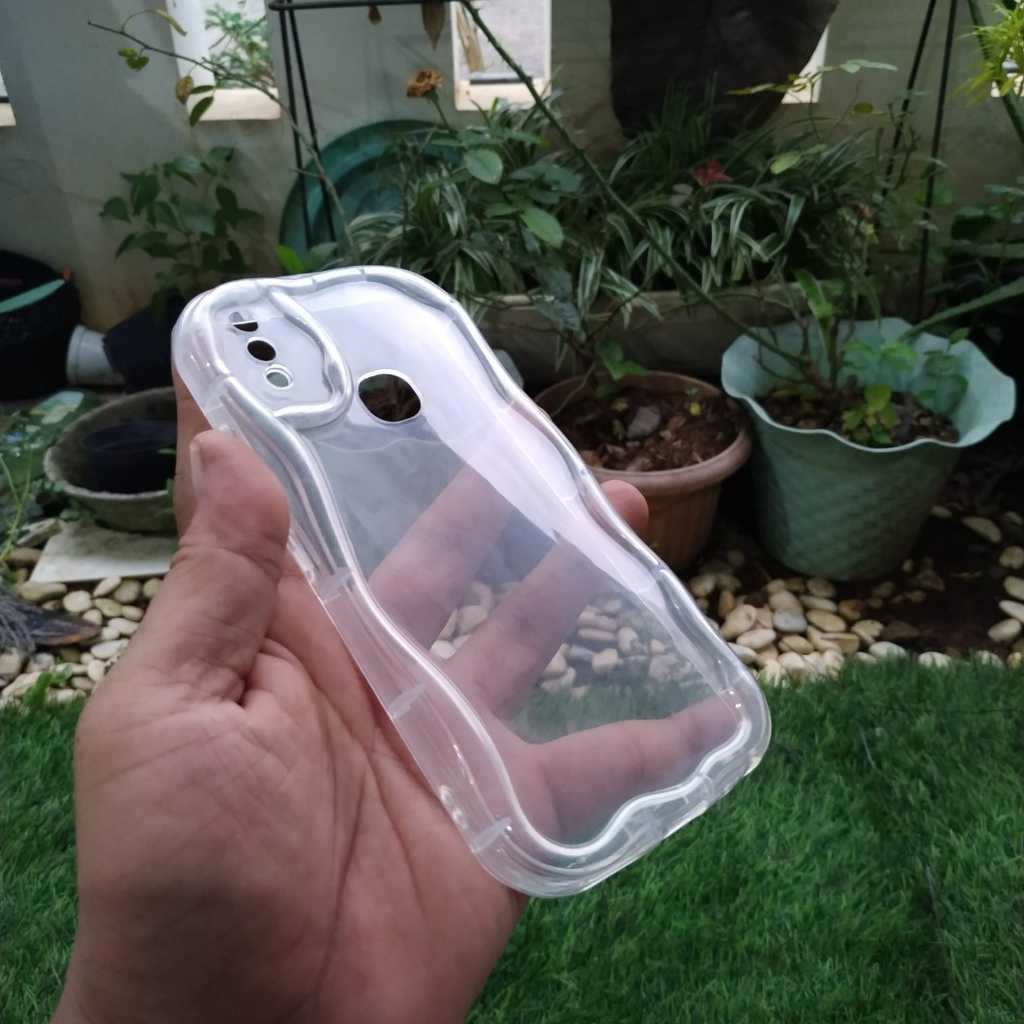Softcase Vivo 1727 1723 Case Gelombang Transparan Vivo V9