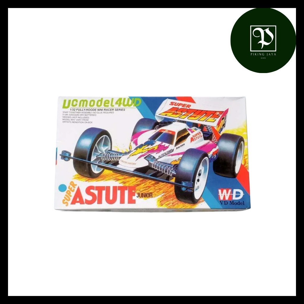 Tamiya Mini 4WD DD Ruize Super Astute Junior Putih Zero Chassis - Rep. Tamiya Merk DD Ruize