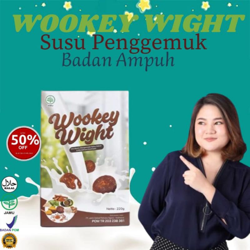 

Susu Penambah Berat Badan & Menambah Nafsu makan Wookey wight asli Original BPOM