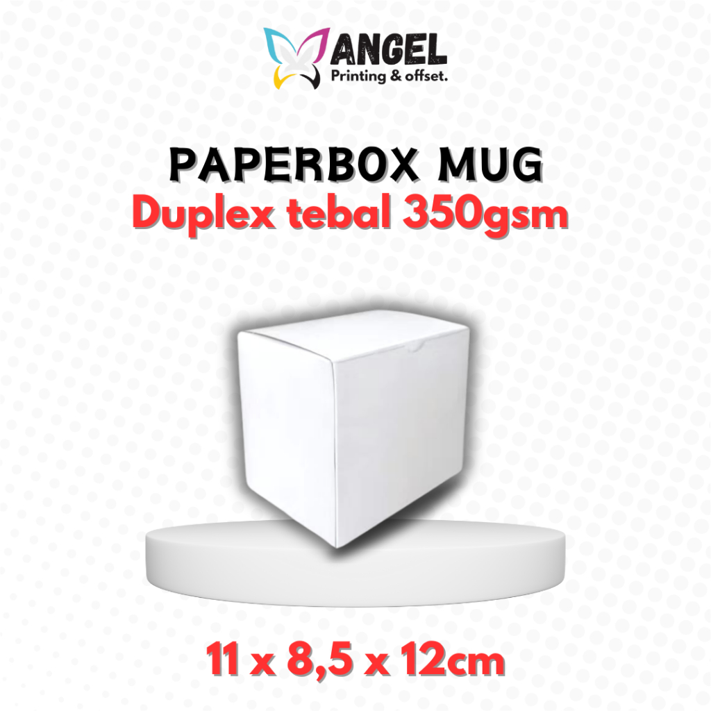 

PAPERBOX MUG TEBAL PUTIH POLOS TANPA LUBANG