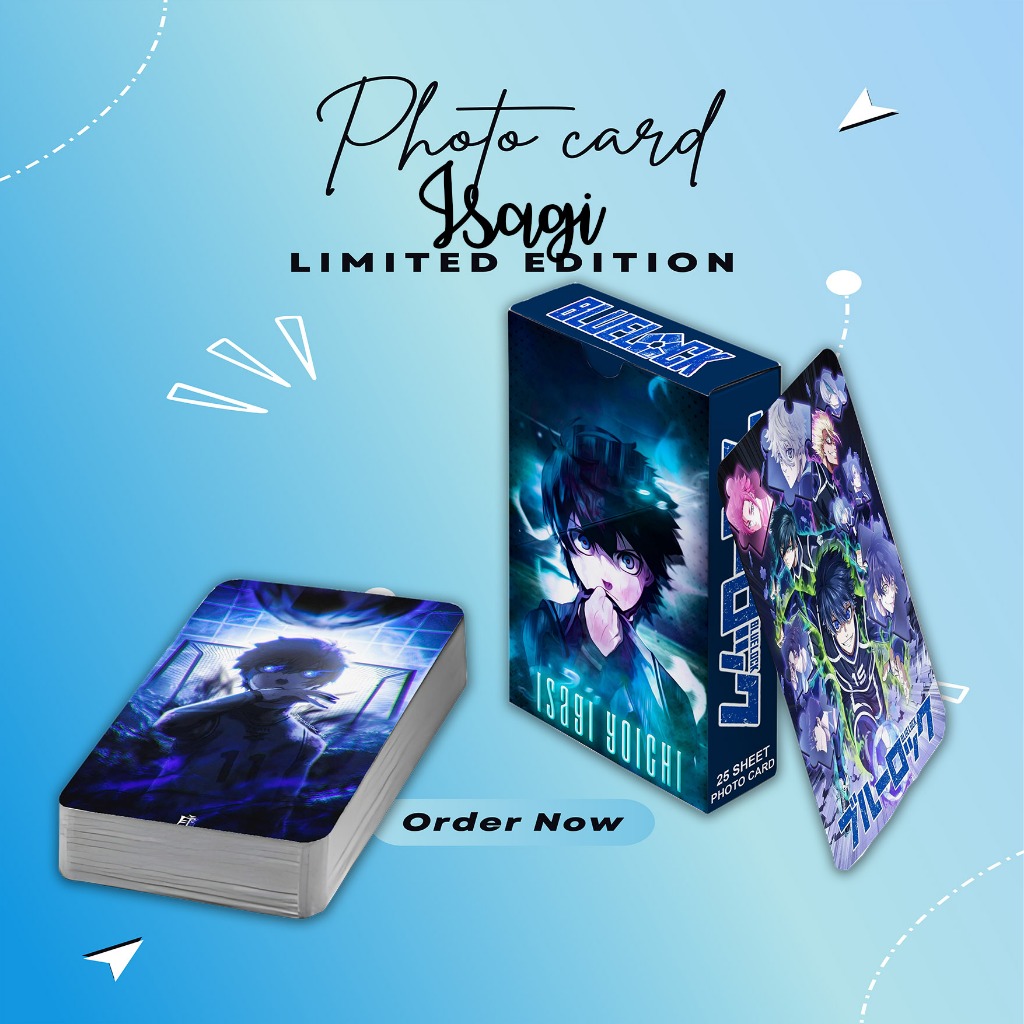 PHOTOCARD SET ISAGI YOICHI ANIME BLUE LOCK PREMIUM FREE BOX