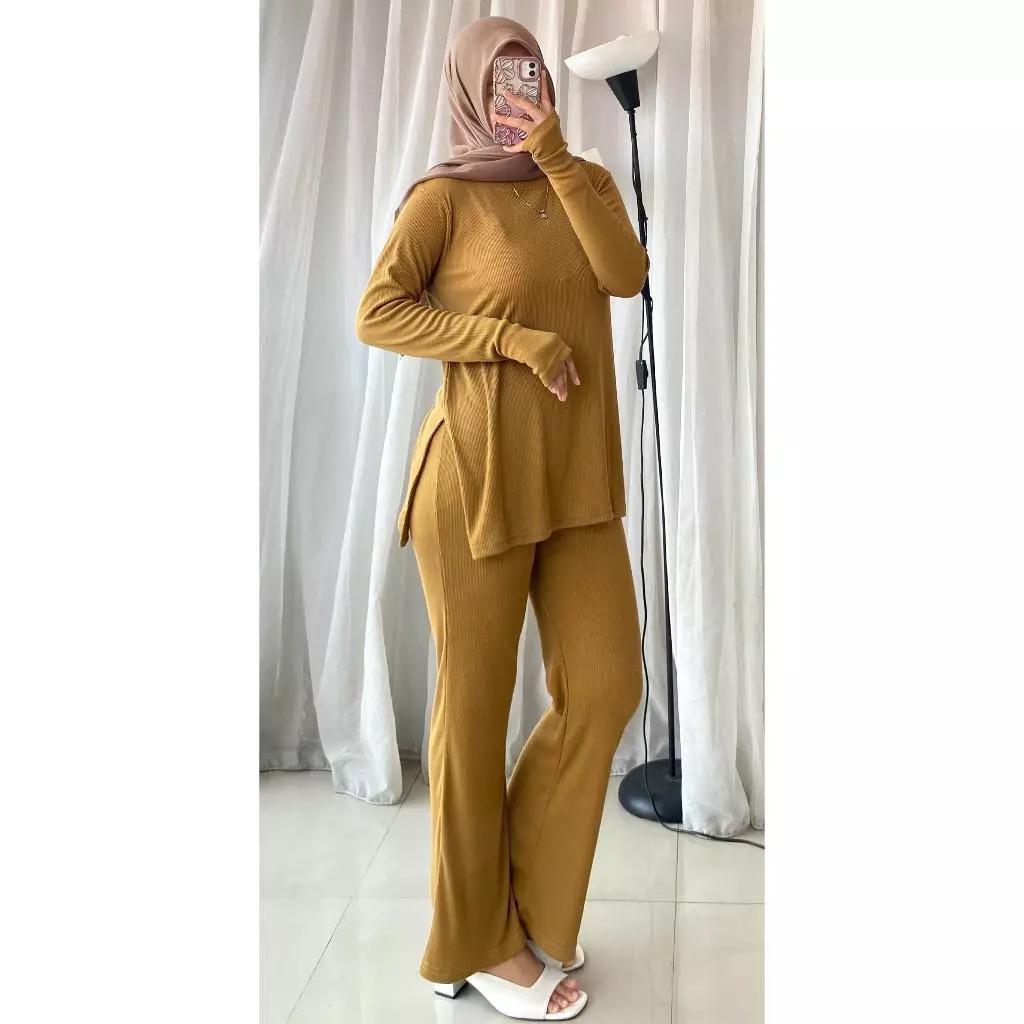 SET LONG JUBRAI|SETELAN KNIT SERUT |SETELAN SERUT WANITA |ONE SET KNIT PREMIUM |SETELAN KNIT MURAH |
