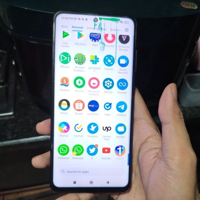POCO X3 NFC RAM 6 / 64GB Second Minus Hijau di LCD, tapi TIDAK PECAH