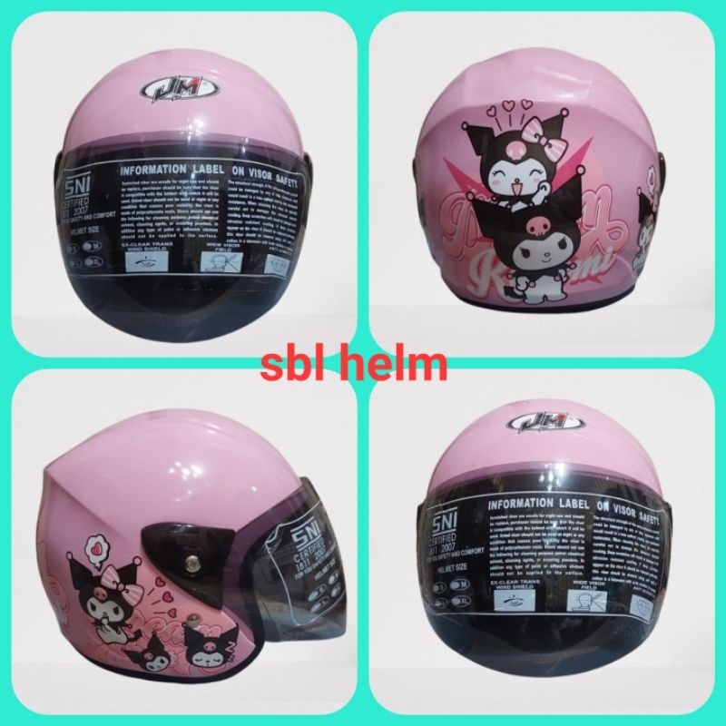 Helm anak jm cop karakter cewek dan cowok bagus bagus sni