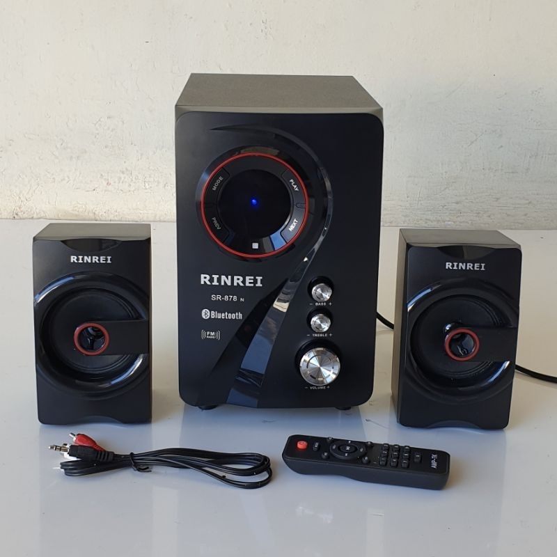 Speaker Bluetooth Rinrei SR878E SR878N FM Radio ( 2 Model )