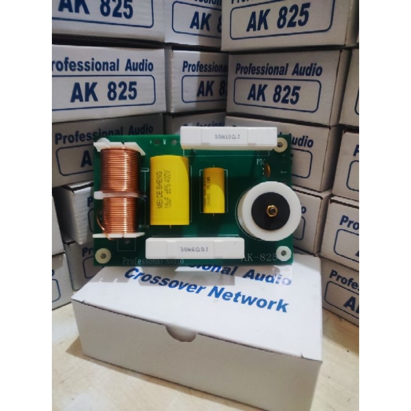 Crossover AK825 2 way Woofer + Twiter Import