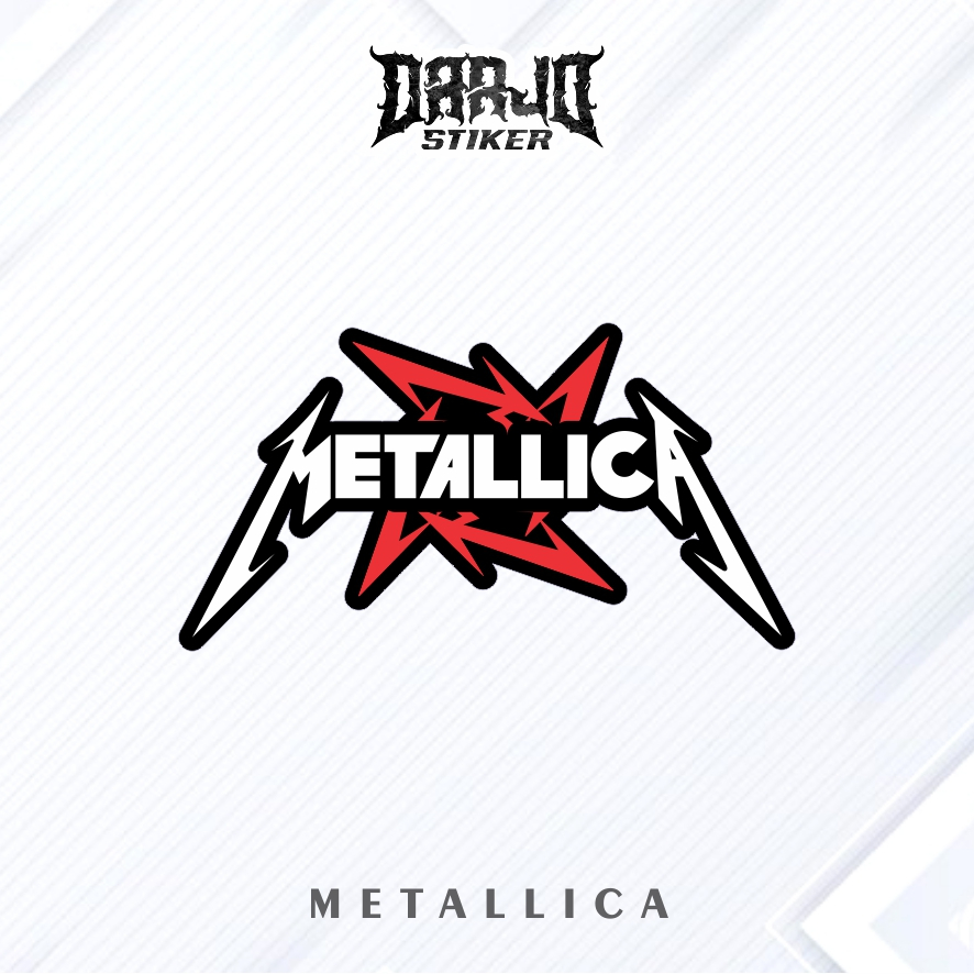 

Stiker Asthetic Band " METALLICA " Glossy Anti Air Tinggal Tempel | Stiker Helm, Hp, Laptop