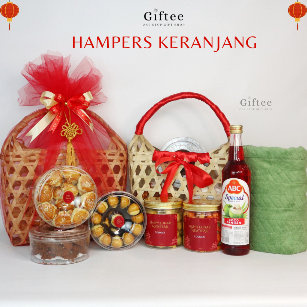 

HAMPERS JOY IMLEK KERANJANG ISI HANDUK KUE KERING COOKIES SIRUP TOPLES PREMIUM ENAK TAS ANYAMAN BAMBU ROTAN BINGKISAN SOUVENIR PARCEL PARSEL GIFT BOX KADO HADIAH HAMPERS IMLEK CHINESE NEW YEAR CNY LUNAR SINCIA MEWAH MURAH BY GIFTEE ID