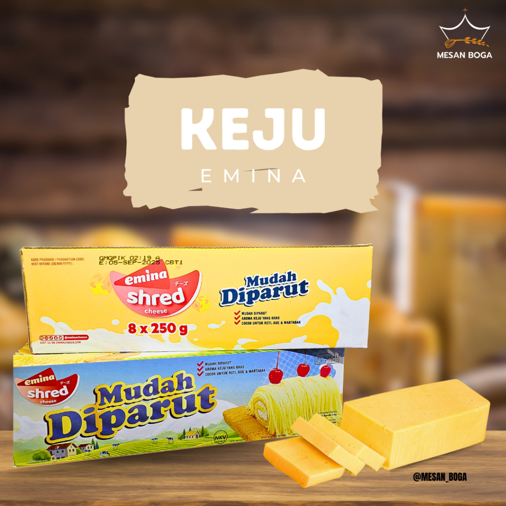 

Keju Parut Shred EMINA / Cheese Shred EMINA - 2KG