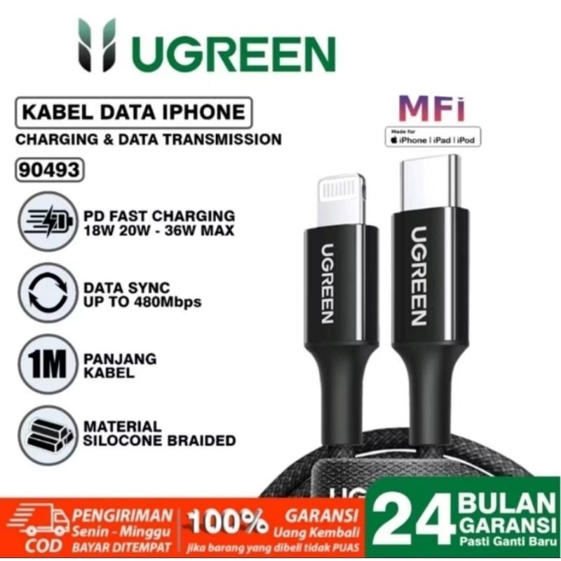 UGREEN Kabel Data iPhone MFi