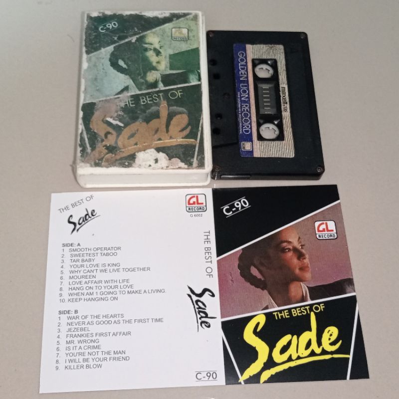 Kaset The Best of Sade (COVER ASLI RUSAK BONUS COVER REPRO)