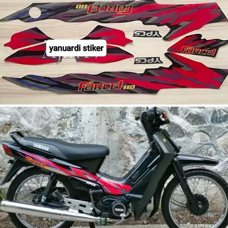 STRIPING STIKER LIST YAMAHA FORCE ONE TAHUN 1994 FORCE 1