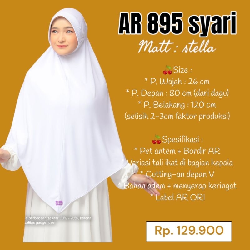 HIJAB ARRAFI AR 895 SYARI. HIJAB JUMBO. KERUDUNG SYARI. JILBAB LEBAR. KERUDUNG TERBARU ARRAFI 2024