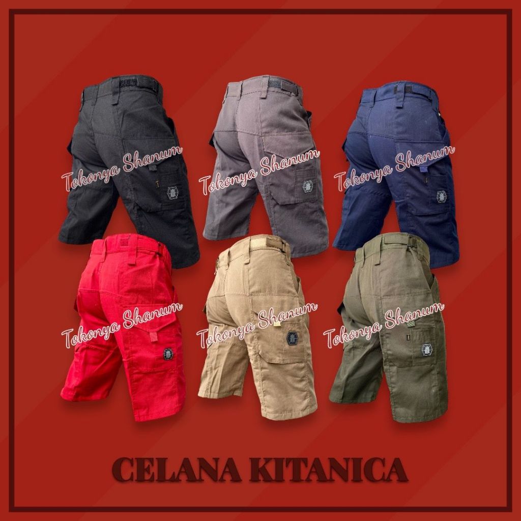 PROMO Jumbo Celana Tactical Kitanica Pendek 3/4 PDL Kargo Short Pants