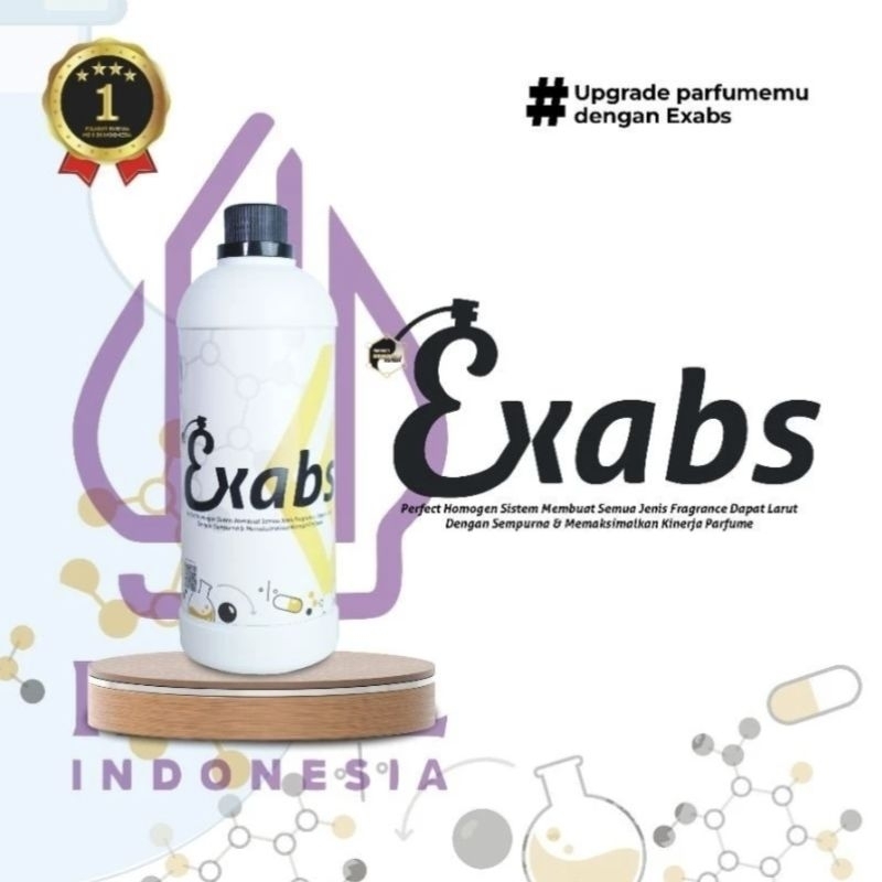 Exabs perfect homogen, SDA pro ,pelarut parfume Halal Original repack 100ml