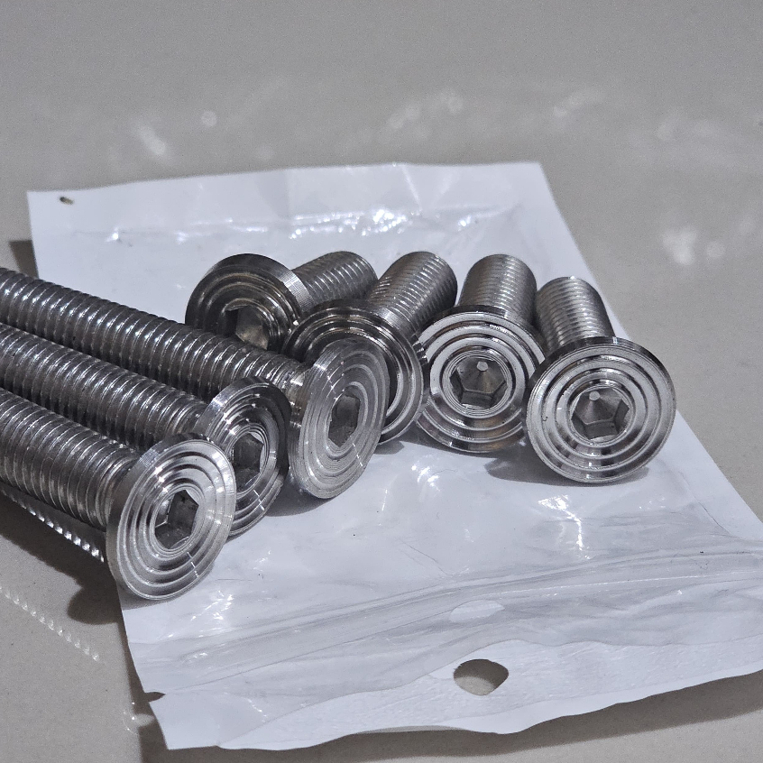 baut l stainless slim custom m10 baut 14 universal SS 304 Slim (DRAT KASAR)
