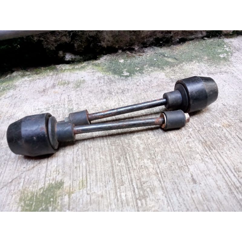 Jalu stir ujung stang stir TVS Apache 160 180 bahan besi original