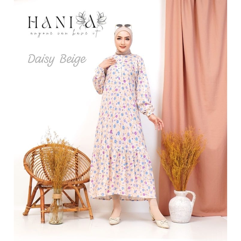Daisy Beige midi dress busui & wudhu friendly by Hania