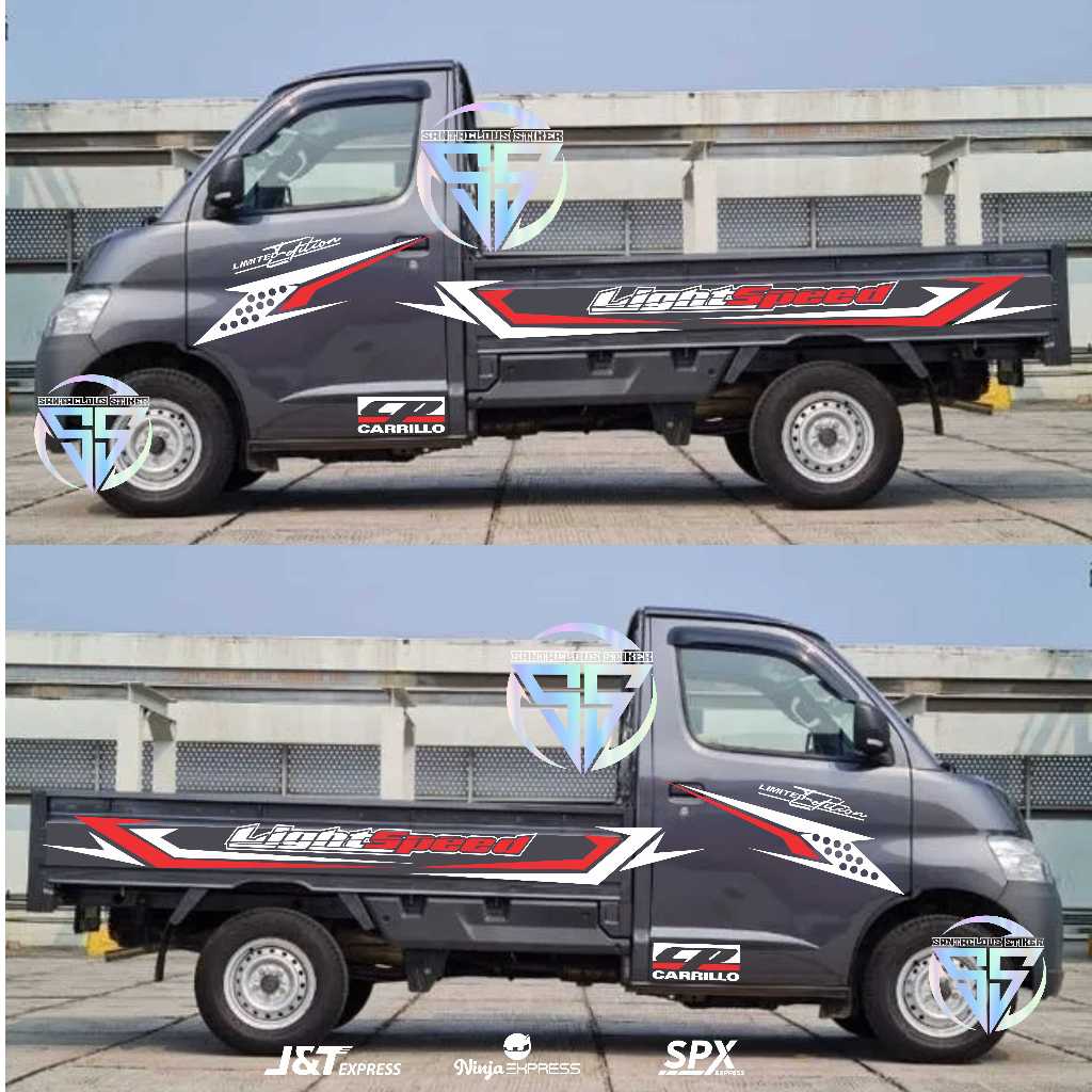 stiker pick up mobil daihatsu gran max stiker bodi samping bak belakang terbaru stiker pick up mobil