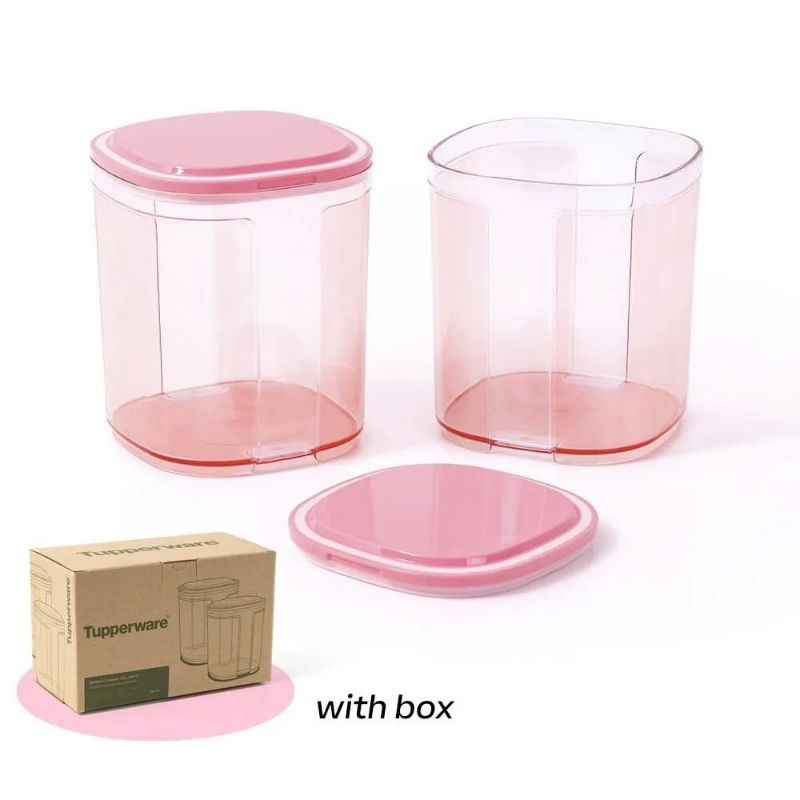 Window Canister Tupperware - Pink