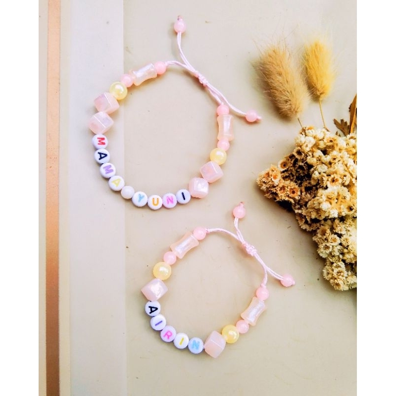 Gelang Nama Serut Tali Serut Anak Anak atau Dewasa