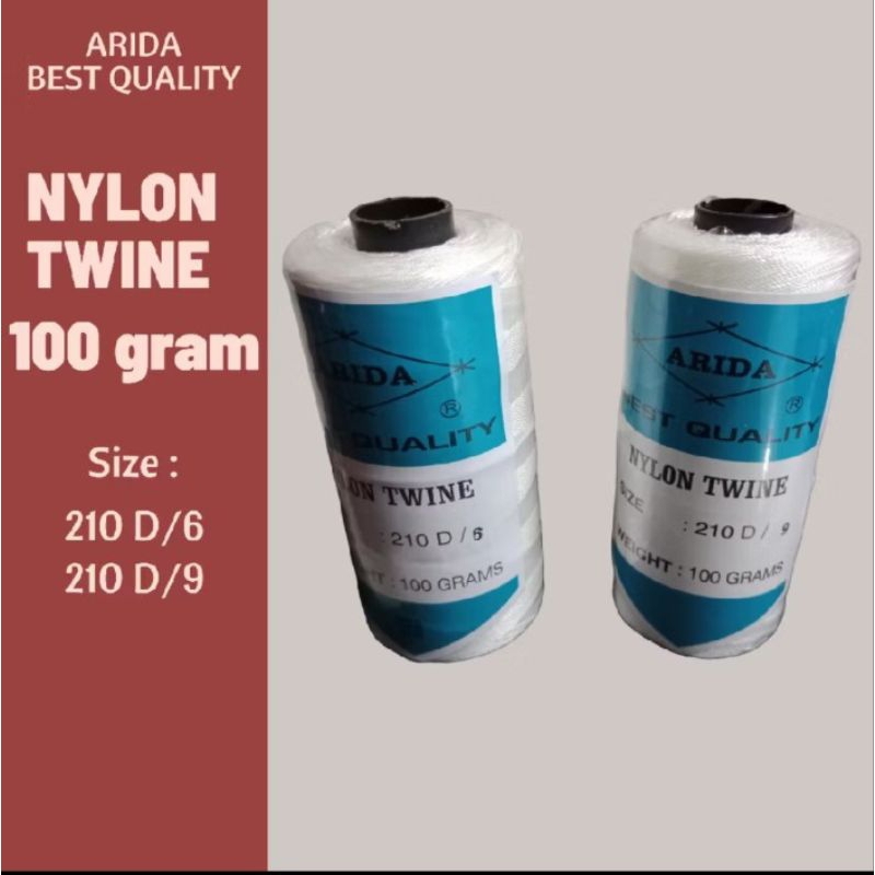 benang nilon arida 210 D 6 - 9 100gram