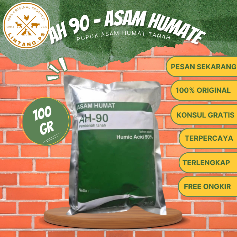Asam humat AH 90 100 gram - Humic Acid 90% 100 gram  - Asam Humat