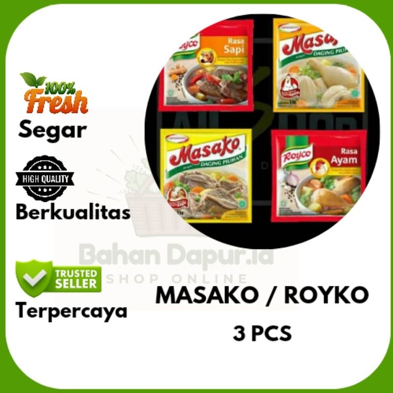 

MASAKO | 3 PCS | Bahan Dapur .id
