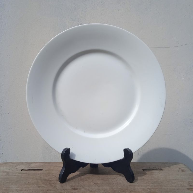 Antik Piring Ceper Eropa Putih Polos Marking Rosenthal D.25,5 Utuh Tua