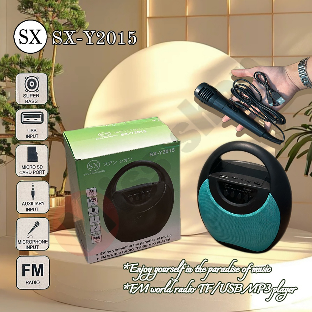 (MS CUCI GUDANG )   Speaker Bluetooth Portable Speaker Karaoke FOJAX FJ-1314DW , Radio, USB