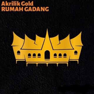 RUMAH GADANG Akrilik Mirror Gold Dekorasi Mahar Dekorasi Akrilik