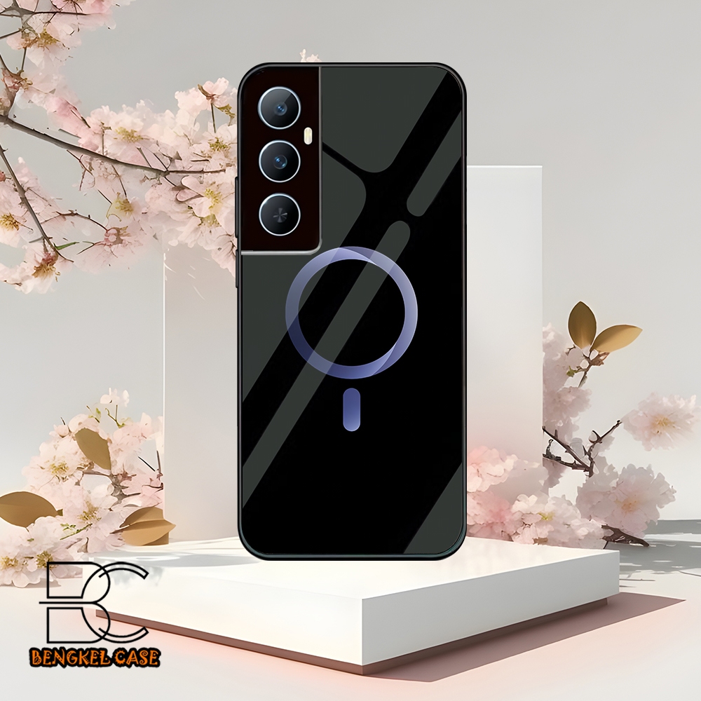 (BS35) Case Kilau Realme C65 Casing Hp Realme Pelindung Smartphone Motif MAGSAFE