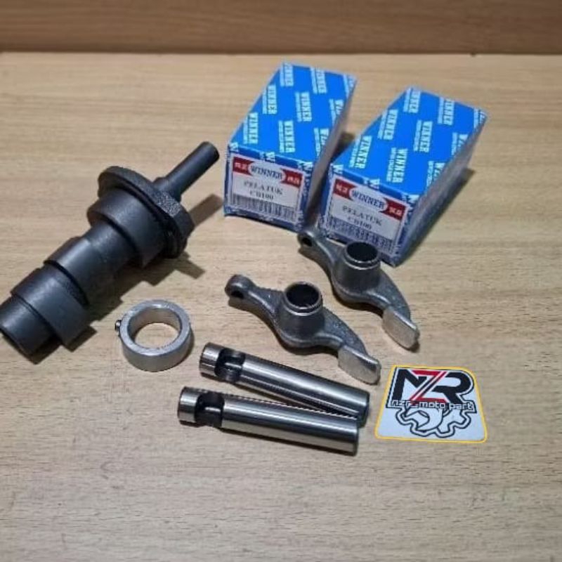 NOKEN AS CB100 324//CAMSHAFT SET PLATUK KLEP/TEMPLAR HONDA CB 100 CB100K1//KODE 324 LAMA SET